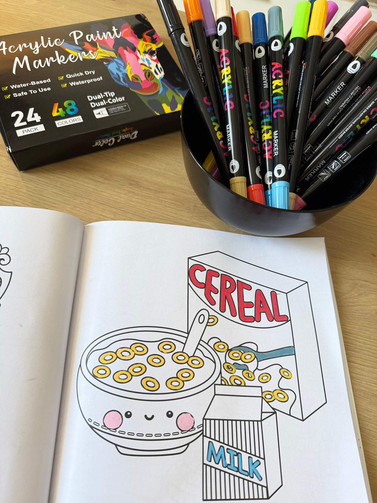 Colorello™ — Set Pennarelli Acrilici Doppia Punta